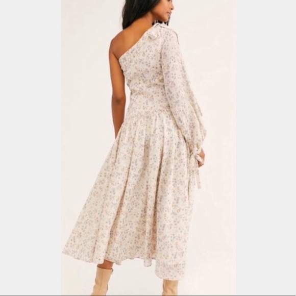 Petersyn Belinda Midi Dress Floral One Shoulder Large NEW NWT - Picture 4 of 5